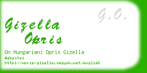 gizella opris business card